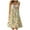 Yellow dresses for women 2023, variant on Wycnly Dresses for Women Beach Vacation Boho Loose Ruffle Swing Tank Midi Dresses U-Neck Sleeveless Leaves Print Summer Knee-Length Formal Dress White m