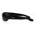 thumbnail image 3 of Locs Gangster Mad Dog Dark Black Shades Narrow Rectangle Sunglasses Shiny Black, 3 of 3