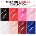 thumbnail image 4 of Morovan 8 Colors Classic Nail Polish Set, Black White Red Nude Pink Navy & Wine Red Glossy Nail Polish Kit for Everyday & Occasion Wear, 4 of 9