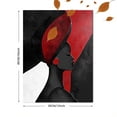 thumbnail image 3 of Red and Black Abstract Woman Canvas Wall ArtSuitable for Living Room Office Kitchen and Dining Room Decoration, 3 of 8