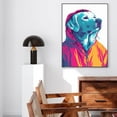 thumbnail image 5 of Hudo Wall Art - Funny Dog Canvas Poster for Kids' Room - Kuvasz Dog colorful art print, Canvas Painting Puppy Artwork, Watercolor Artwork Print For Bedroom, 5 of 5