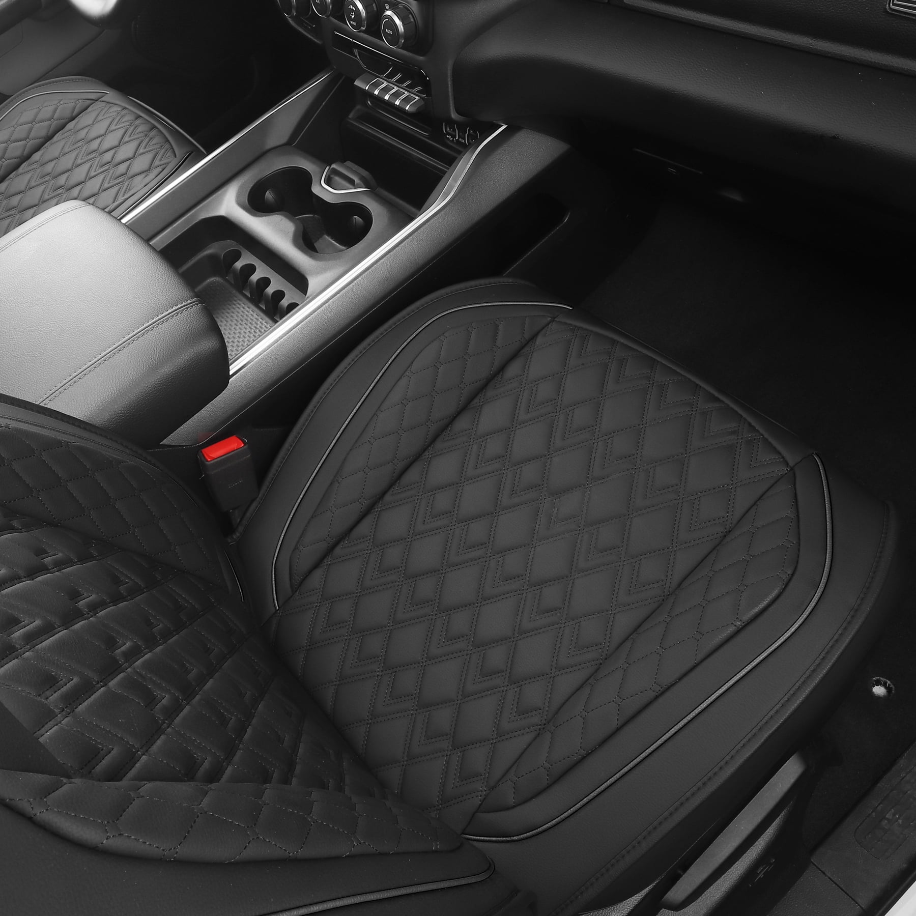 JOJOBAY Car Seat Covers for Dodge Ram Full Set,Fit Ram 2009-2026 1500/2500/3500 Pick-up Truck,Crew,Regular,Quad,Mega Cab,Waterproof Leather Seat Covers Protectors（5 PCS Full Set,Black）