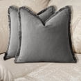 thumbnail image 5 of Pklyzj Pillow Covers 1Pack Bohemian Wind Washed Cotton Tassel Solid Color Pillow Set Living Room Sofa Lumbar Cushion Cushion Bedroom on Clearance, 5 of 6