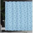 thumbnail image 3 of Ambesonne Japanese Print Shower Curtain, Classic Flora Art, 69"Wx70"L, Pale Azure Blue Teal, 3 of 4