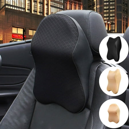 Willstar Car Seat Headrest Pillow Memory Foam Pad Head Neck Rest Back Support Cushion