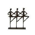 thumbnail image 1 of Truu Design Bronze Look Ballet Trio Iron Sculpture, 1 of 3