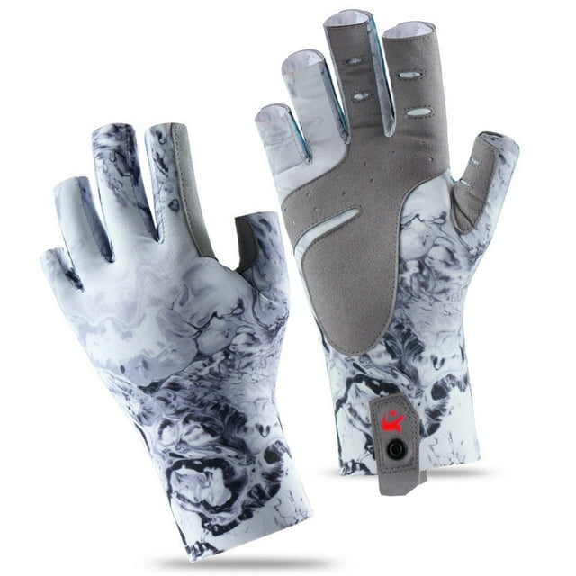 Fingerless Fishing Gloves Ice Silk Non-slip Breathable Sun Protection Gloves