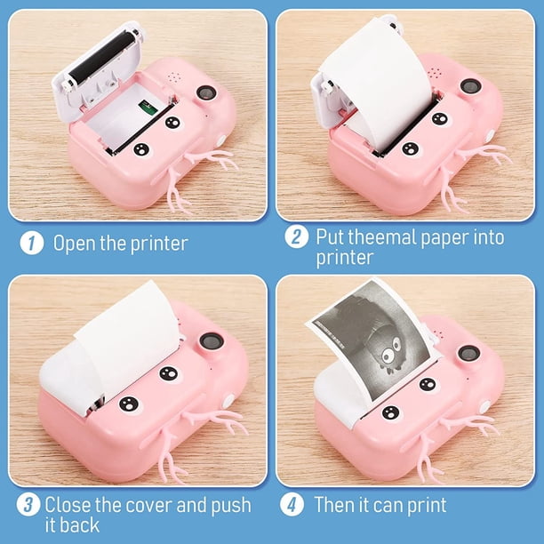 Misilmp Printpapierrollen voor kinderen Instant Camera - 5 rollen niet-klevend thermisch printerpapier - 57mm*30mm