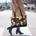 thumbnail image 4 of FORMRS Canvas Laptop Tote Bag for Women with 15.6" Computer Compartments Shoulder Handbag, Fish Pattern, 4 of 7