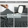 KBOOK 1/2/3 Seat Stretch Couch Cushion Covers Jacquard Sofa Seat