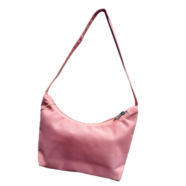 Bolso de hombro para mujer, mini bolso de hombro de verano, bolso de mano informal, elegante para chicas y damas. Rosado rojo