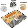 thumbnail image 2 of Funny Chef Themed Themed Dish Drying Mats for Kitchen Counter,Buffalo Plaid Black Microfiber Absorbent Dish Drainer/Rack Mat, Hangding Quick Drying kitchen Drying Mat,16x18in Machine Washable, 2 of 6