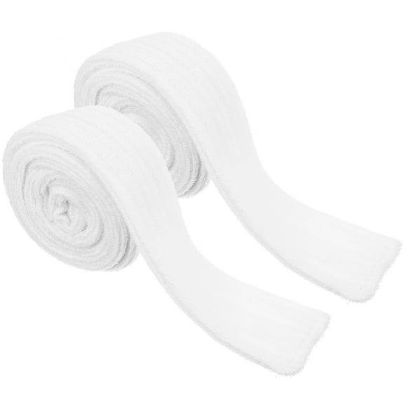 PBPBOX 2Pcs Soft White Robe Belt Replacement Bathrobe Strap for Hotel Bathrobe Waist Decoration
