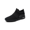 thumbnail image 1 of MAWCLOS Espadrilles pour Hommes à Tige Basse, Bout Rond, Doublées Chaudes, Espadrilles Décontractées Plates, Chaussures de Marche Sport Noires 10, 1 of 9