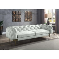 LV01021 - Sofa, Vintage White Top Grain Leather - Ragle