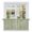 Green, variant on Sage Green Tier Curtains, Minimalist Abstract Modern White Art Light Filtering Kitchen Curtains, 2Pcs Rod Pocket Half Window Treatments Panels for Sink Cafe Cabinet Camper 27.5x36 Inches