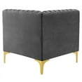 thumbnail image 6 of Modway Triumph Channel Tufted Performance Velvet 3-Seater Sofa in Gray, 6 of 11