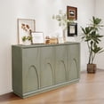 thumbnail image 2 of Miekor Furniture Modern 4-Door Wooden Cabinet with Adjustable Shelves – Stylish Storage Solution for Home or Office 95537, 2 of 9