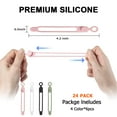 thumbnail image 2 of Organizador de correas para cables Nearockle silicona 24 piezas 4 colores, 2 of 6