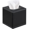 thumbnail image 1 of Tissue Box Cover Square, Upgrade 99% Compatible Large Size, Modern Tissue Box Holder for Napkin Facial Paper, Leather Dryer Sheet Dispenser Organizer Night Stand, 1 of 1