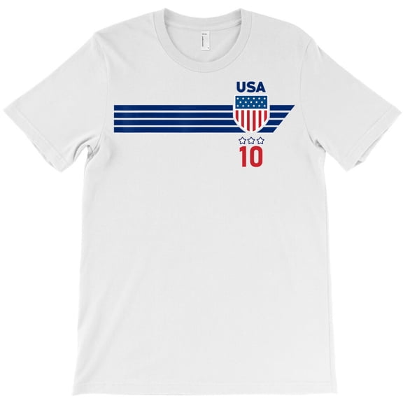 USA Stars Stripes Patriotism US Soccer Fan Jersey, Sports G20251 Unisex T-Shirt, Up to Size 5XL