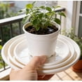 thumbnail image 5 of Flower Pot Saucer 12 1.8in Thickened Plastic Tray Catches Water Drip Runoff for Indoor Outdoor Potted Plants, by IHXORA, 5 of 5