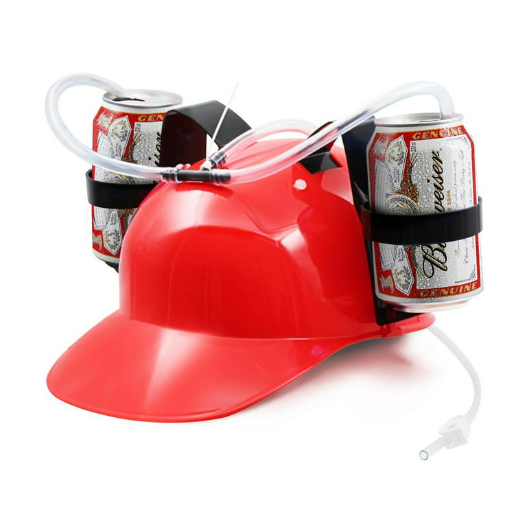 Sunisery Sunisery Beer Soda Drinks Guzzler Helmet Drinking Hat Straw Caps