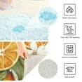 thumbnail image 3 of Yayeee Bath Rugs for Bathroom Floor Set of 2 Non Slip Fluffy Soft Absorbent Mat, Oranges Watercolor, 3 of 7