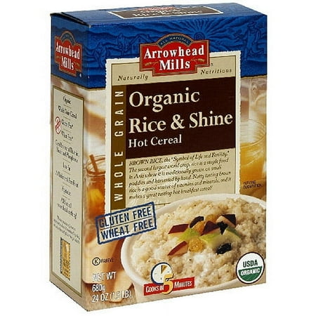 Arrowhead Mills Organic Rice & Shine Hot Cereal, 24 oz (Pack of 12)