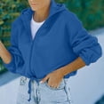 thumbnail image 3 of Sudadera con capucha para mujer, sudadera con capucha para mujer, sudadera con capucha de manga larga de color puro para mujer, sudadera con cremallera para mujer, muy recomendada, 3 of 6