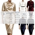 thumbnail image 4 of TaTaai Womens Dresses Long Sleeve Turndown Collar Solid Button Back Split Midi Dress with Belt Silky Smooth Lustrous for Fall, 4 of 7