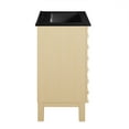 thumbnail image 5 of Cascade 24 in. Natural Oak Bathroom Vanity With Black, 3-Hole Ceramic Sink Top, 5 of 8