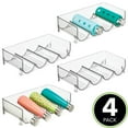 thumbnail image 2 of mDesign Plastic Free-Standing Stackable 4 Bottle Storage Rack - 4 Pack , Clear, 2 of 9