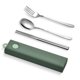 thumbnail image 2 of Inteprter Juegos de vajilla 304, utensilios de cocina, juego de utensilios de acero inoxidable, juegos de vajilla portátiles, cucharas irrompibles con Mostrada Tipo 4 Inteprter HA012710-04, 2 of 6
