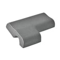 thumbnail image 1 of Almohada para parejas, espuma viscoelástica transpirable, rebote lento, para el cuello, arqueada y cómoda. Gris oscuro para la derecha, 1 of 9