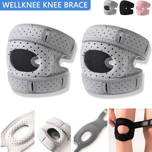 BESTSKY 2026 New 2025 Knee Brace, Patellar Pad Realign Knee Joint While You Move, Adjustable Knee Brace for Men and Women with Side Stabilizers