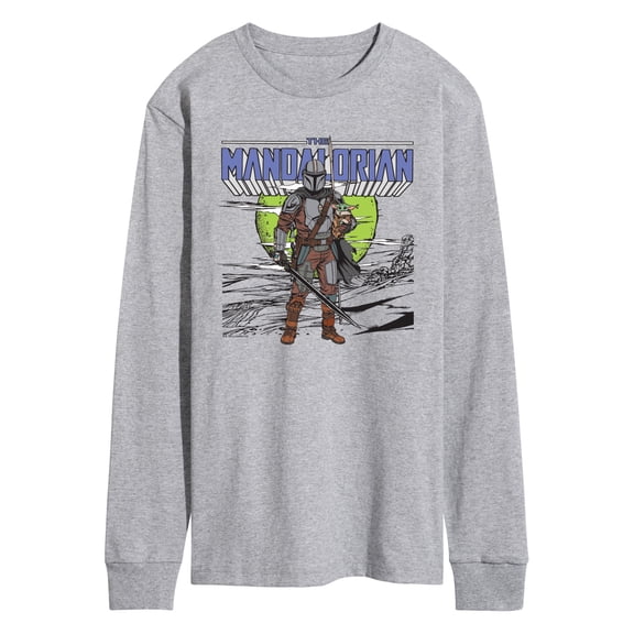 Star Wars - Grogu And Mandalorian - Men's Long Sleeve Graphic T-Shirt