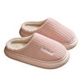 thumbnail image 2 of Qicasul Women's slipper Winter Slippers for Thick Soled Slip Durable Indoor & Outdoor Wear Warm Slippers Pink US Size:6, 2 of 8