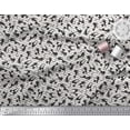 thumbnail image 3 of Soimoi Polyester Crepe Fabric Stripe & Cat Animal Decor Fabric Printed Yard 42 Inch Wide, 3 of 3
