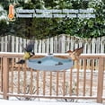 thumbnail image 6 of Petfactors Upgraded 75W Heated Birdbath for Outdoor, 14 Inch All Season Durable Heated Bird Bath Deck Bowl Bird Feeder, Bird Habitat with Stable Metal Stand as Gift Ideas for Bird Lovers (Gray), 6 of 7