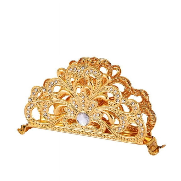 Namzi Napkin Holders,Tabletop Upright Napkin Holder,Creative Table Napkin Holder Tissue Holder Napkin Rack Stand for Napkins Metal Art Craft Home Decoration Hotel Desktop Ornament (A)