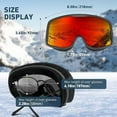 thumbnail image 7 of KAPVOE Ski Goggles OTG - over Glasses Ski/Snowboard Goggles for Men, Women & Youth - 100% UV Protection, 7 of 7