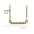 thumbnail image 3 of Primal Gold 14 Karat Yellow Gold Diamond Tiny Bar Necklace, 3 of 3