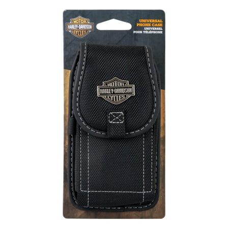Harley Davidson Belt Loop and Metal Clip Riding Case fits iPhone 8, iPhone 7 and iPhone 6 even with a slim cover on it. (WILL NOT FIT PLUS SIZE