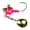 Black Rose, variant on 6th Sense Pecos Underspin Kit Crappie Fishing Lure with Jig Head Willow or Colorado Blade and 5 Matching Swimbaits