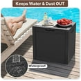 thumbnail image 2 of Boîte de Terrasse Étanche et Verrouillable, Boîte de Rangement Extérieure en Résine de Style Rotin pour Coussins de Rangement de Patio, Outils de Jardin et Accessoires de Piscine, Boîte de Terrasse Durable Résistante aux Intempéries, 2 of 7