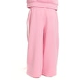 thumbnail image 6 of Wonder Nation Toddler Girls Wide Leg Athletic Pants with Side Stripe and Bow, Sizes 12M-5T, 6 of 8