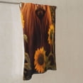 thumbnail image 7 of KLL Vintage Sunflower Cow B Ultra Absorbent & Soft Hand Towels for Bath, Hand, Face, Gym and Spa-27.5x16in, 7 of 7