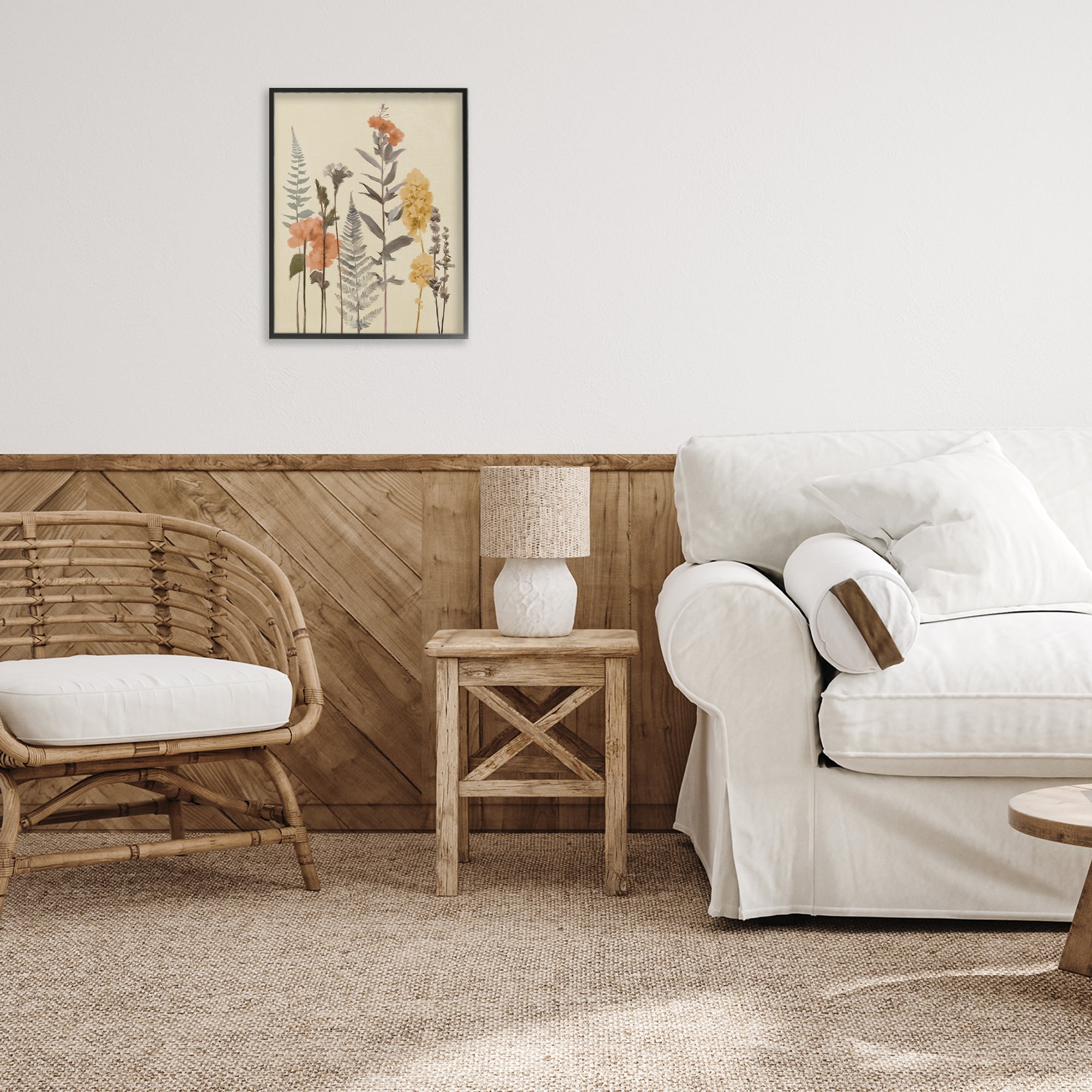 Stupell Industries Fall Botanicals Fresh Ferns Black Framed Giclee Art, design by Elizabeth Medley