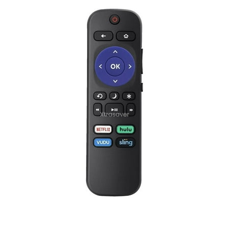 Replacement Hisense Roku TV Remote w/Volume Control & TV Power Button for All Hisense Roku TV Netflix Hulu Vudu Sling
